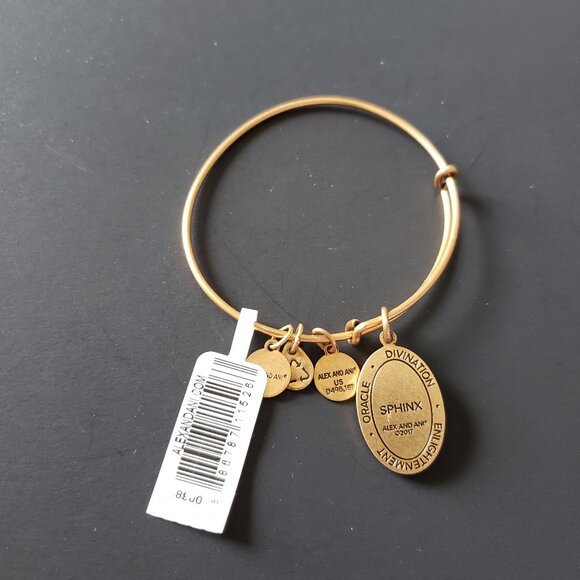 NWT Alex and Ani Gold Sphinx Bracelet Bangle 725 - Picture 3 of 3